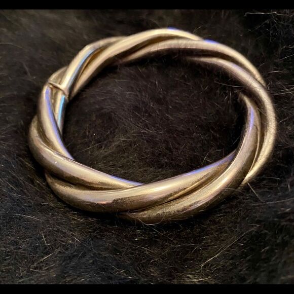 Mexican braided silver bracelet  - Picture 1 of 4